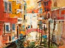 CANAL REFLECTIONS, VENICE 12X16