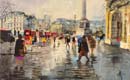 Summer Rain Trafalgar Square 30x48